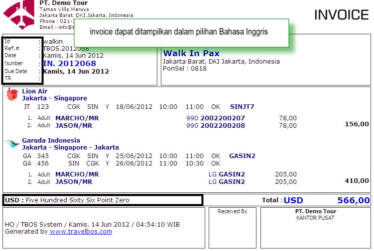 Travelbos Front Office Aplikasi Travel Agent Program Travel