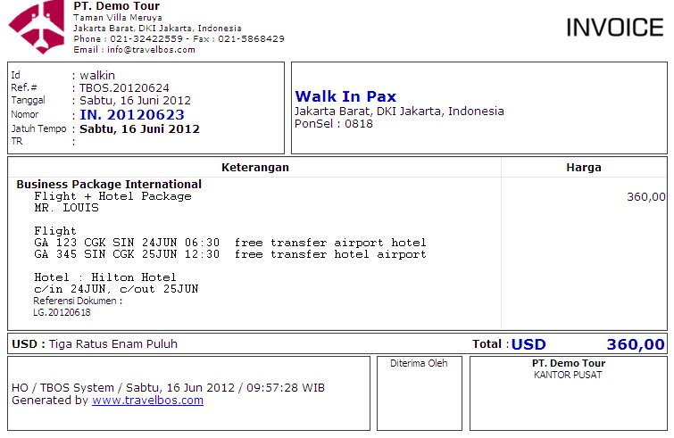 travelbos front office aplikasi travel agent program travel online contoh invoice travel agent